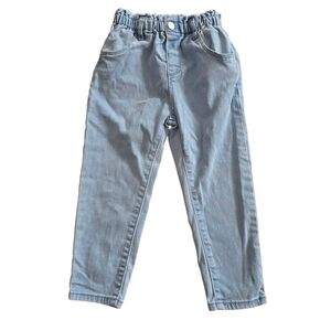 Zara Kids Light Blue Elastic Waist Jeans Lightweight Size 2/3 Girls Denim